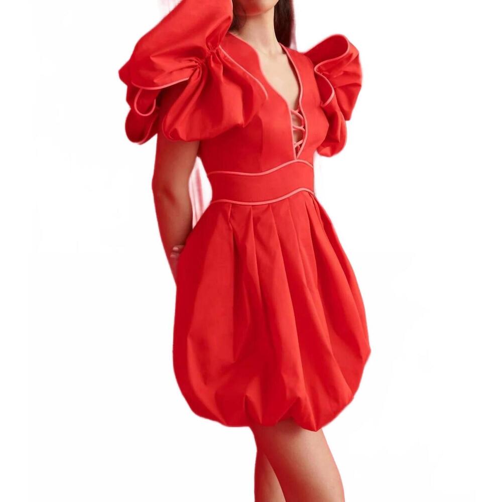 NEW CELIA B orbit mini dress in red - Picture 5 of 10